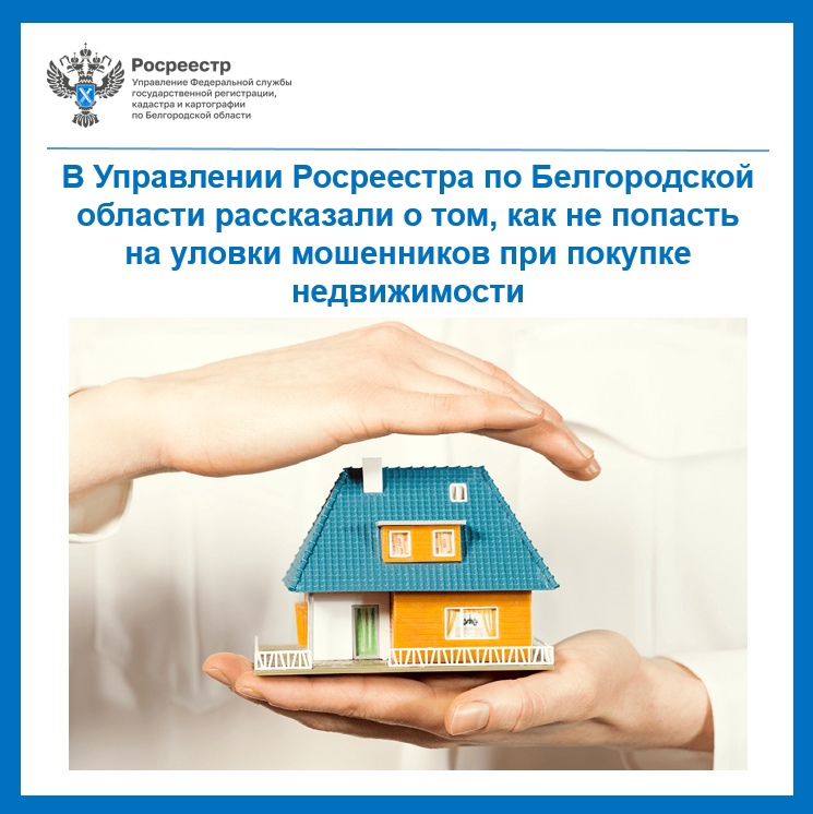 В Управлении Росреестра по Белгородской области рассказали о том, как не попасть на уловки мошенников при покупке недвижимости   