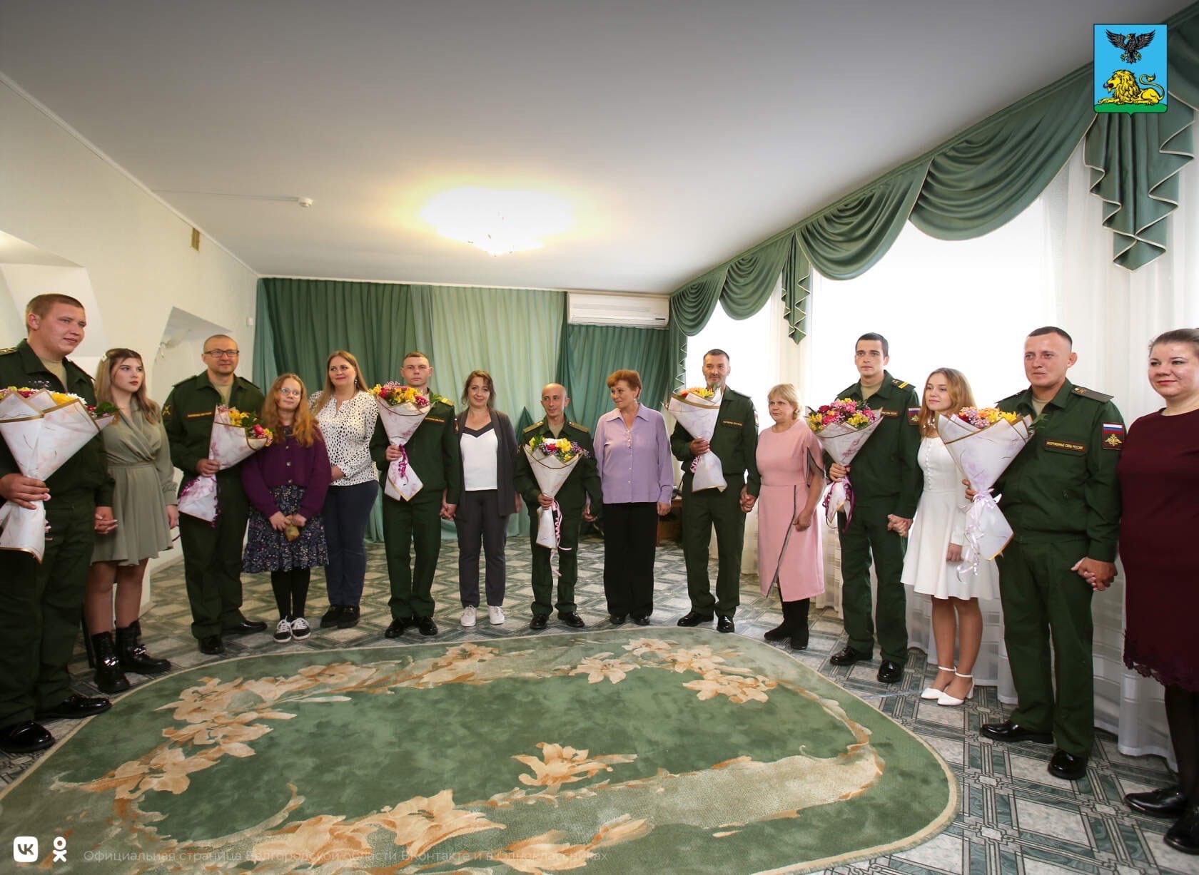Трое мобилизованных военнослужащих из Корочанского района заключили браки со своими невестами.
