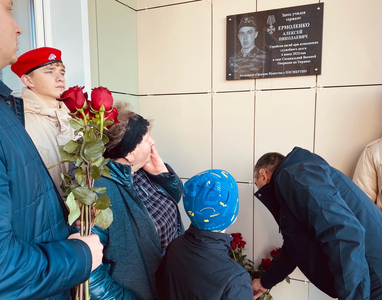 В Корочанском районе появилась мемориальная доска на здании Погореловской школы.