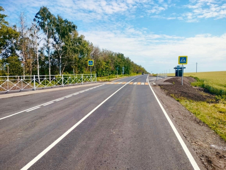 В Корочанском районе завершён ремонт дороги в селе Короткое.